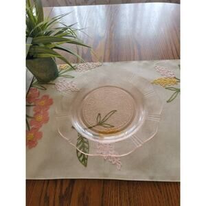 Vintage American Sweetheart Dinner Plate, Pink Depression Glass, MacBeth-Evans